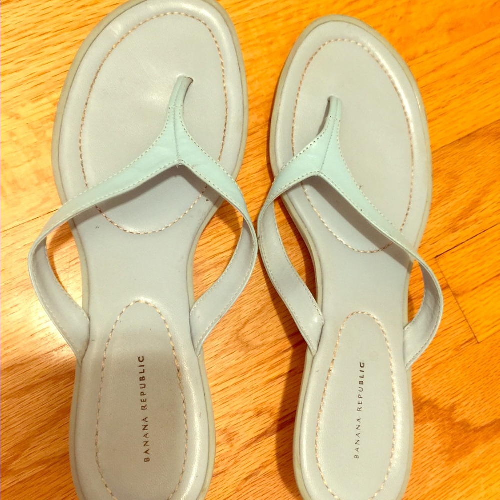 Banana Republic Baby blue heeled Sandles size 10